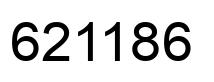 Number 621186 black image