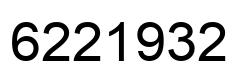 Number 6221932 black image