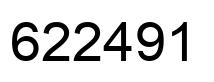 Número 622491 imagen negro
