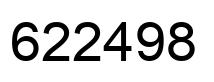 Número 622498 imagen negro