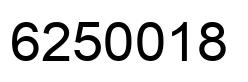 Number 6250018 black image