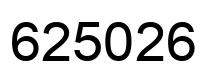 Number 625026 black image