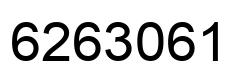 Number 6263061 black image