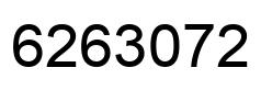 Number 6263072 black image