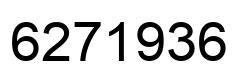 Number 6271936 black image