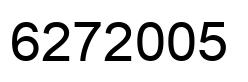 Number 6272005 black image