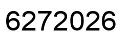 Número 6272026 imagen negro