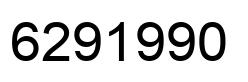 Number 6291990 black image