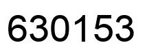 Number 630153 black image