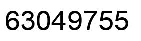 Number 63049755 black image
