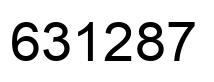 Número 631287 imagen negro