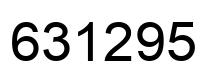 Número 631295 imagen negro