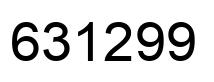 Number 631299 black image