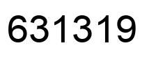 Número 631319 imagen negro