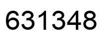 Número 631348 imagen negro