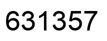 Número 631357 imagen negro