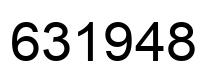 Número 631948 imagen negro