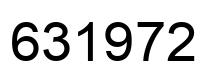 Number 631972 black image