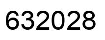 Number 632028 black image