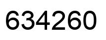 Number 634260 black image