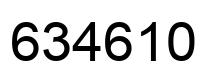 Number 634610 black image