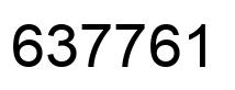 Number 637761 black image