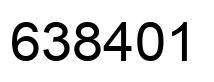 Number 638401 black image