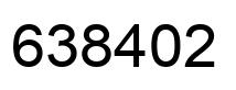 Number 638402 black image