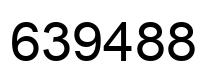 Number 639488 black image