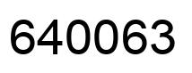 Número 640063 imagen negro