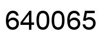 Número 640065 imagen negro