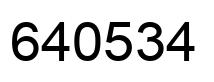 Número 640534 imagen negro