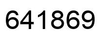 Número 641869 imagen negro