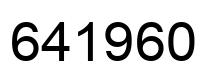 Número 641960 imagen negro