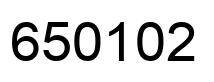 Number 650102 black image