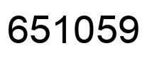 Número 651059 imagen negro