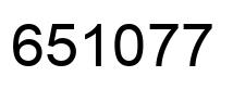 Número 651077 imagen negro