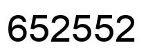 Número 652552 imagen negro