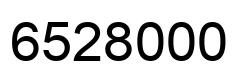 Number 6528000 black image