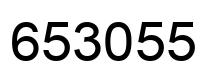 Number 653055 black image