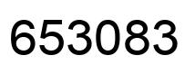 Number 653083 black image