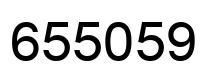 Number 655059 black image