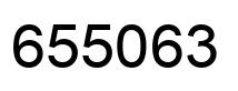 Number 655063 black image