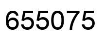 Number 655075 black image