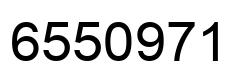 Number 6550971 black image