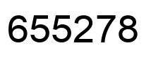 Number 655278 black image