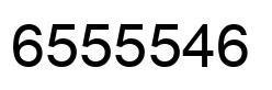 Número 6555546 imagen negro