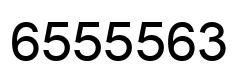 Number 6555563 black image