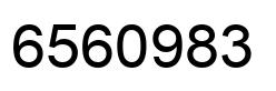 Número 6560983 imagen negro
