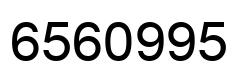 Número 6560995 imagen negro
